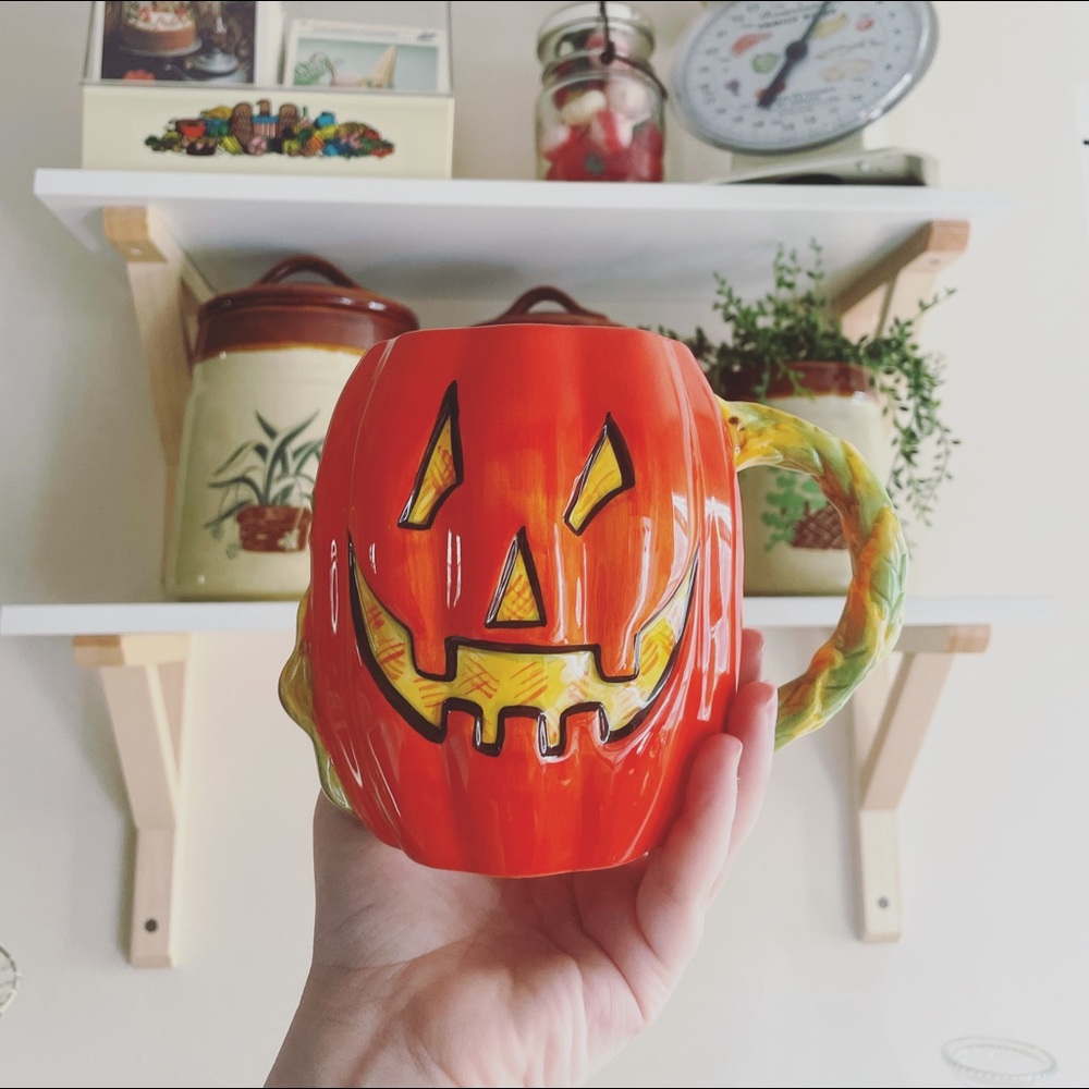 🎃 Certified International Susan Winget Jack O Lantern Pumpkin Mug 22oz